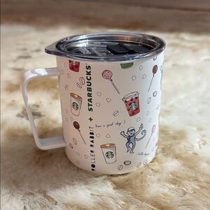 NEW 2025 Starbucks X Roller Rabbit 12oz Stainless Steel Travel Holiday Cup